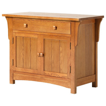 Mission Solid Oak Sideboard Cabinet, Entry Way Console