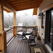 Porch ceilings with beams