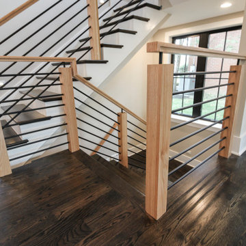 Project #69 | Contemporary Staircase with Horizontal Metal Rods