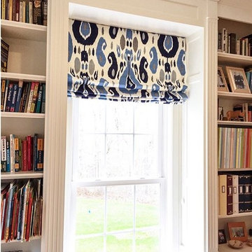 Smith & Noble window treatments designed by Kristen Wall