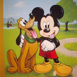 Mickey Playroom Mural, Murals By Marg - Products
