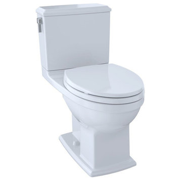 TOTO Connelly 1.28 GPF & 0.9 GPF Elongated Two-Piece Toilet Less Seat, Cotton