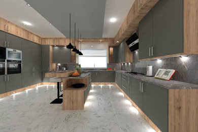 Kitchen - traditional kitchen idea in London