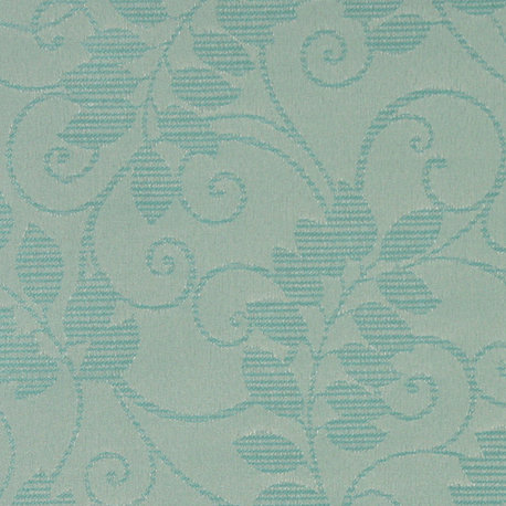 Teal Vines And Leaves Outdoor Indoor Marine Upholstery Fabric By The Yard