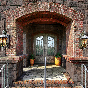 Belgian Castle House - Coronado Stone Veneer