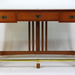 Quartersawn White Oak Mission Stand Up Desk - Desks And Hutches