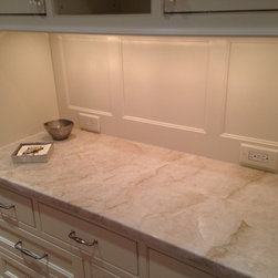 White Pearl Quartzite Kitchen - Kitchen Countertops