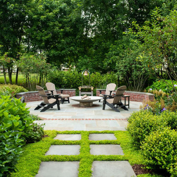 Flagstone FIrepit Area