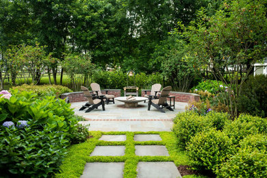 Flagstone FIrepit Area