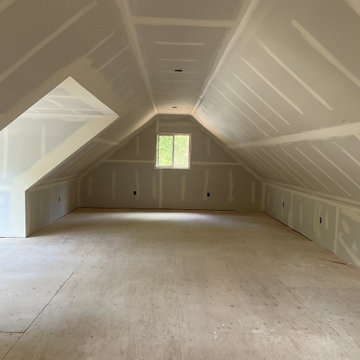 Storage loft in Garage Trusses