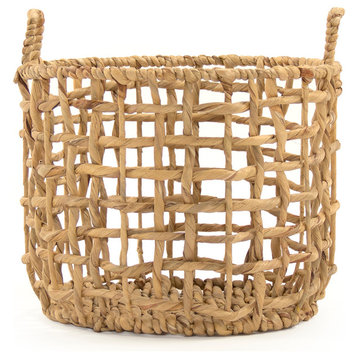Water Hyacinth Baskets, 13.75x11.5"