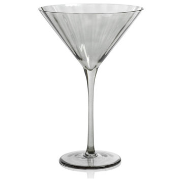 Malden Optic Martini Glasses, Smoke, Set of 4
