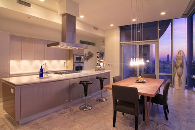 Kitchen - contemporary kitchen idea in Houston
