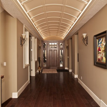 Front entry barrelled ceiling