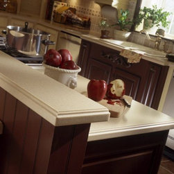 Corian&reg; Mojave counter with edge detail. - Kitchen Countertops