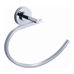 Fresca Alzato Towel Ring - Chrome FAC0825 - Towel Rings