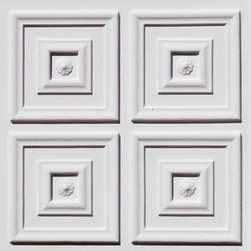 112 White Matte Restaurant Ceiling Tile Glue up 24x24 - Ceiling Tile