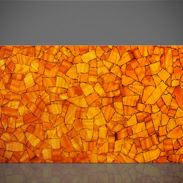 Calcite Orange backlit
