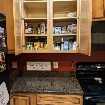 Cluttered to Tidy Kitchen