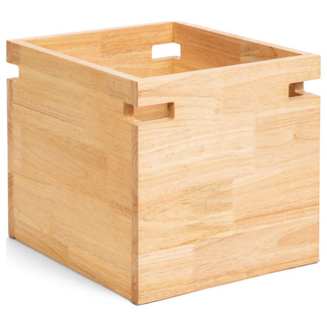 Zuma Para Solid Wood Storage Box, Large Shelving Storage Box