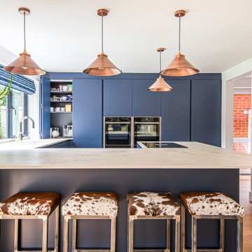 Stunning Midnight Blue modern kitchen