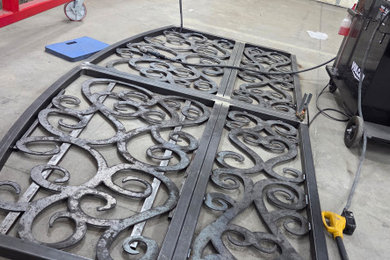 Inspiration for a mid-sized industrial entryway remodel in Salt Lake City