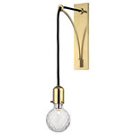 Hudson Valley - Hudson Valley Marlow 1-LT Wall Sconce 1101-AGB - Aged Brass - This 1-LT Wall Sconce from Hudson Valley has a finish of Aged Brass and fits in well with any Elevated Industrial style decor.