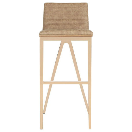 Mckay Bar Stool Brown Safavieh