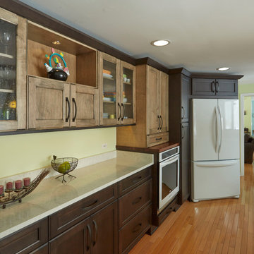 Two tone galley kitchen in Riverwoods