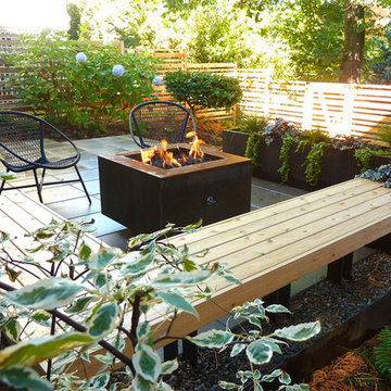 Shady Madrona Front Patio