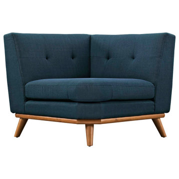 Engage Upholstered Fabric Corner Sofa, Azure