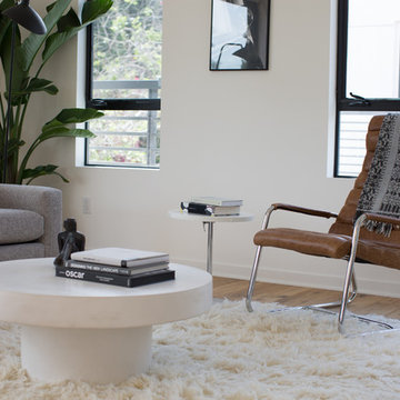 CB2 Leather Lounge Chair