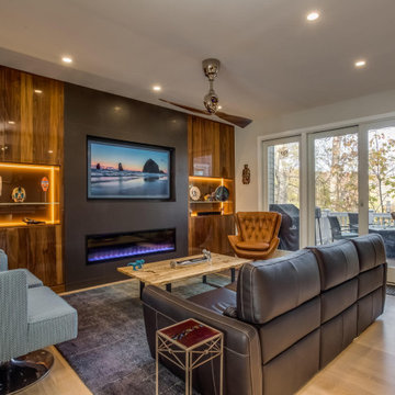 Reston Lakefront Townhome Contemporary First Floor