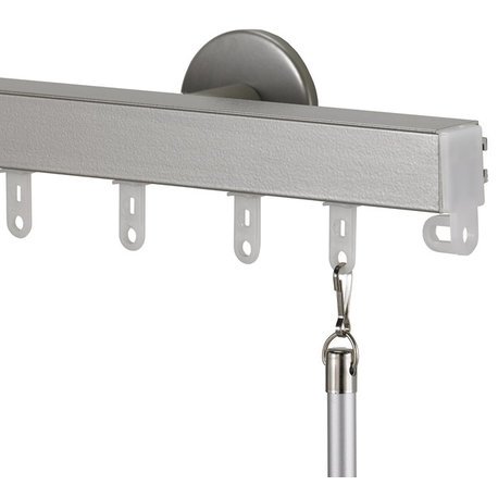 Nexgen Non-Telescoping Aluminum Traverse Rod, Antique Silver, 120