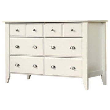Pemberly Row 8 Drawer Dresser in Soft White
