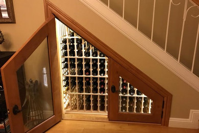 Under the stairs wine cellar
