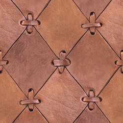 LEATHER RHOMBS - Wallpaper