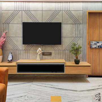 TV Unit Design - Shabari Bungalow