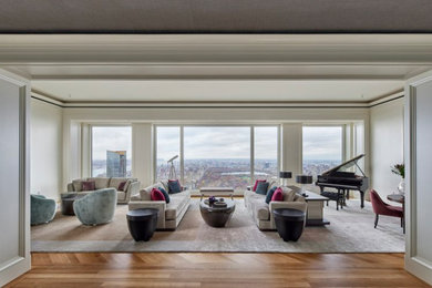 Living room photo in New York
