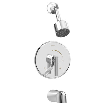 Symmons Dia Tub and Shower Faucet Trim Kit, Wall Mounted, Polished Chrome