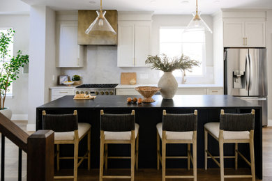 Transitional kitchen photo in Denver