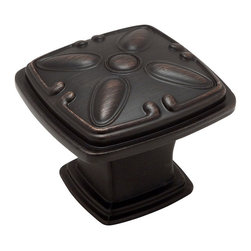 Cosmas - Cabinet Knob, 1-1/4" Square - Cabinet And Drawer Knobs
