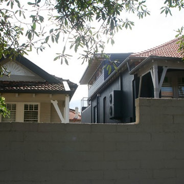 Exterior showing rear upward extension