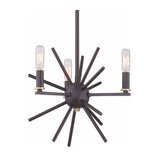 Bronze-coloured hanging light Carnegie