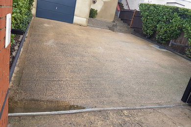 Resin bound Driveway being installed in Potters Bar