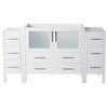 Fresca Torino 60" White Modern Bathroom Cabinets