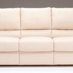 Natuzzi Editions Contemporary Leather Sofa B693 - Sofas