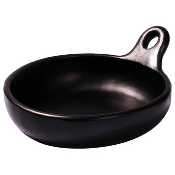 Ancient Cookware, Clay Chamba Saute Pan, 8.5x10x2