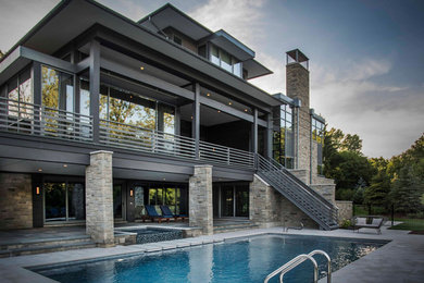 Example of a trendy pool design in Chicago