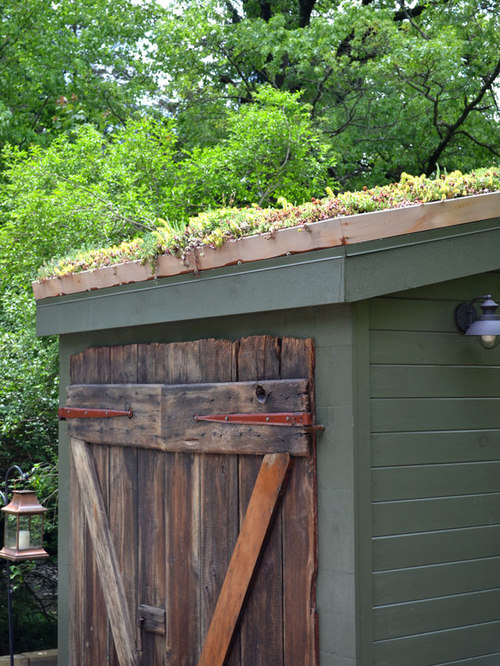 shed roof with brackets houzz